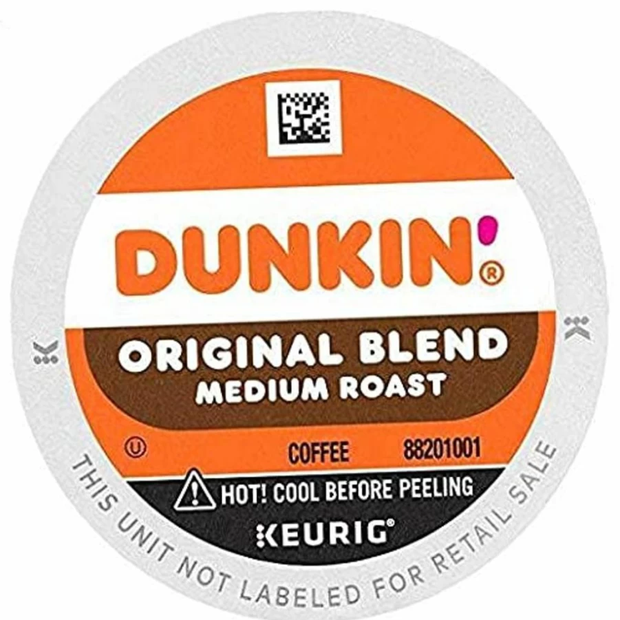 Dunkin' Donuts Original Blend Medium Roast Coffee Pods, 44 Keurig K-Cups (2 Pack of 22 Count) for Keurig Brewers