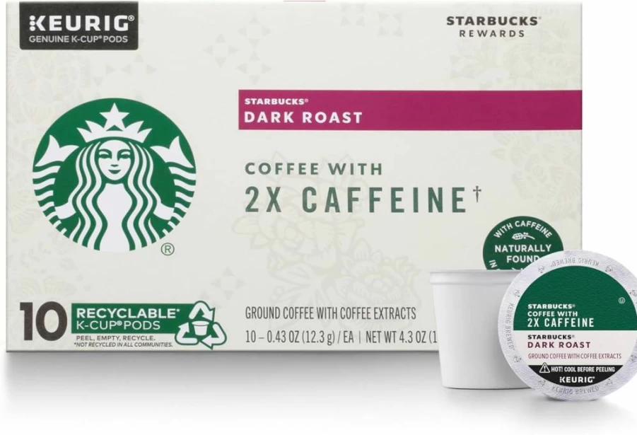 Starbucks French Roast Dark Roast K-Cup Coffee Pods for Keurig - 100% Arabica, 4 Boxes (96 Pods Total)