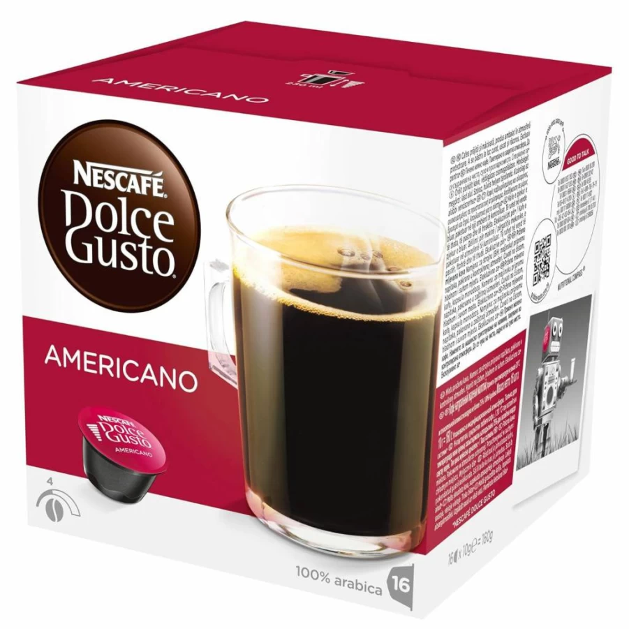 NESCAFE Dolce Gusto Americano Coffee Pods, 48 Capsules (16 Capsules x 3 Packs) - Compatible with Dolce Gusto Machines