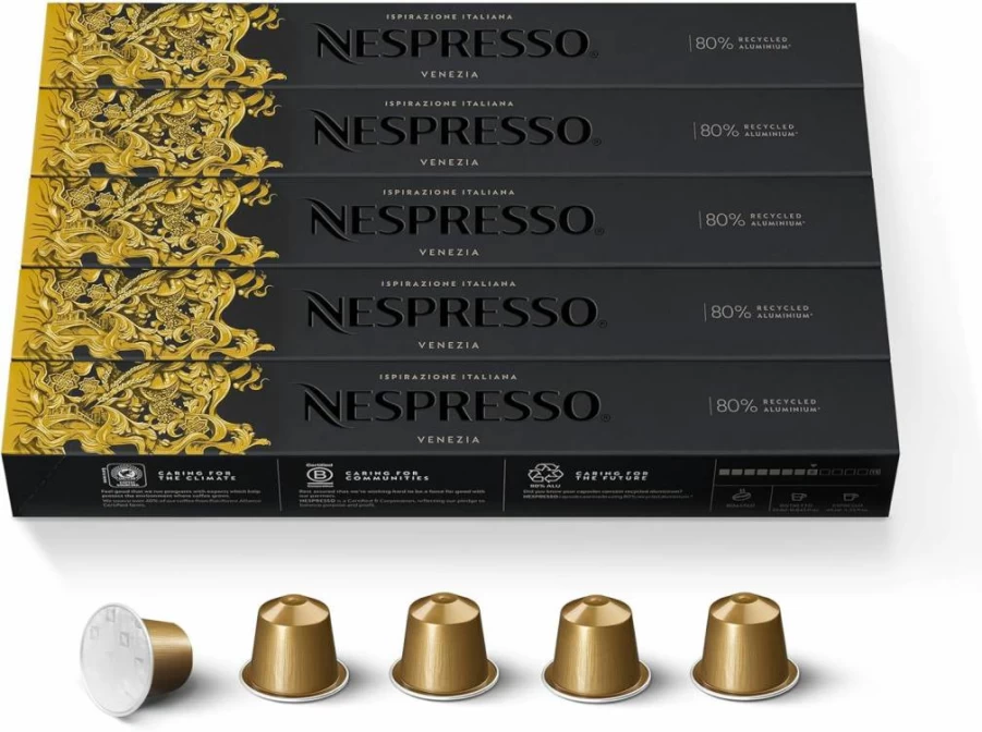 Nespresso OriginalLine Coffee Capsules Variety Pack - 50 Count Assorted Flavors for Espresso & Lungo