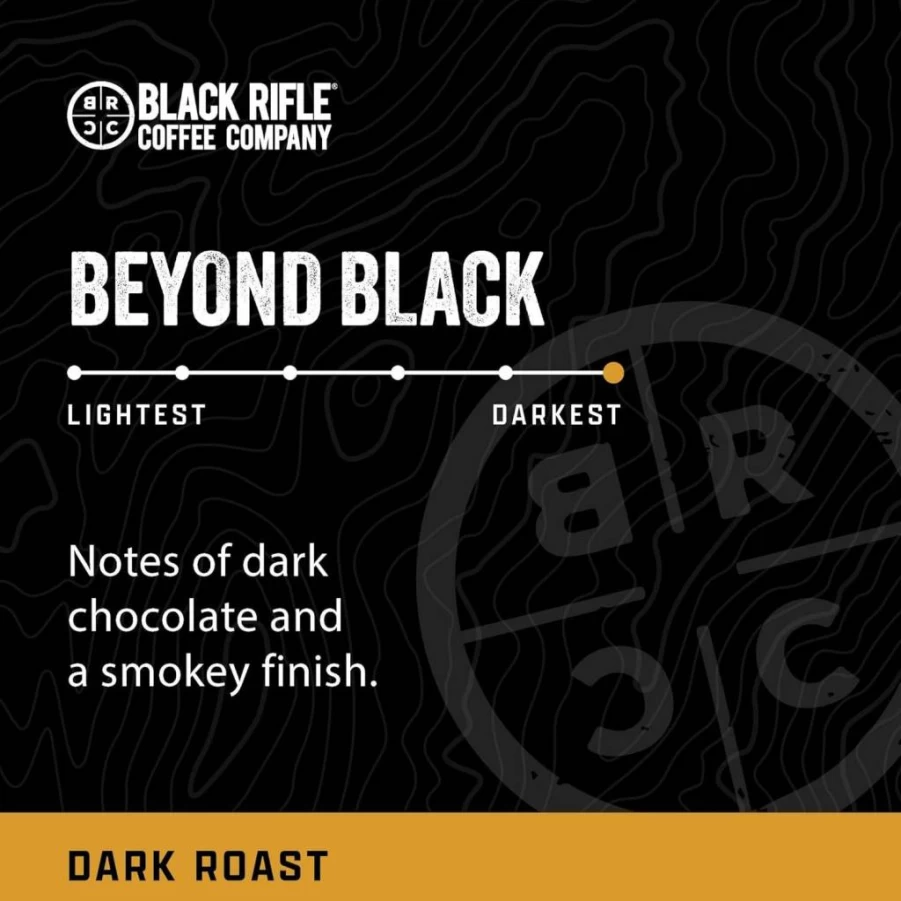 Black Rifle Coffee Company Beyond Black Dark Roast Single-Serve Coffee Pods, 84 Count - Compatible with Keurig Brewers