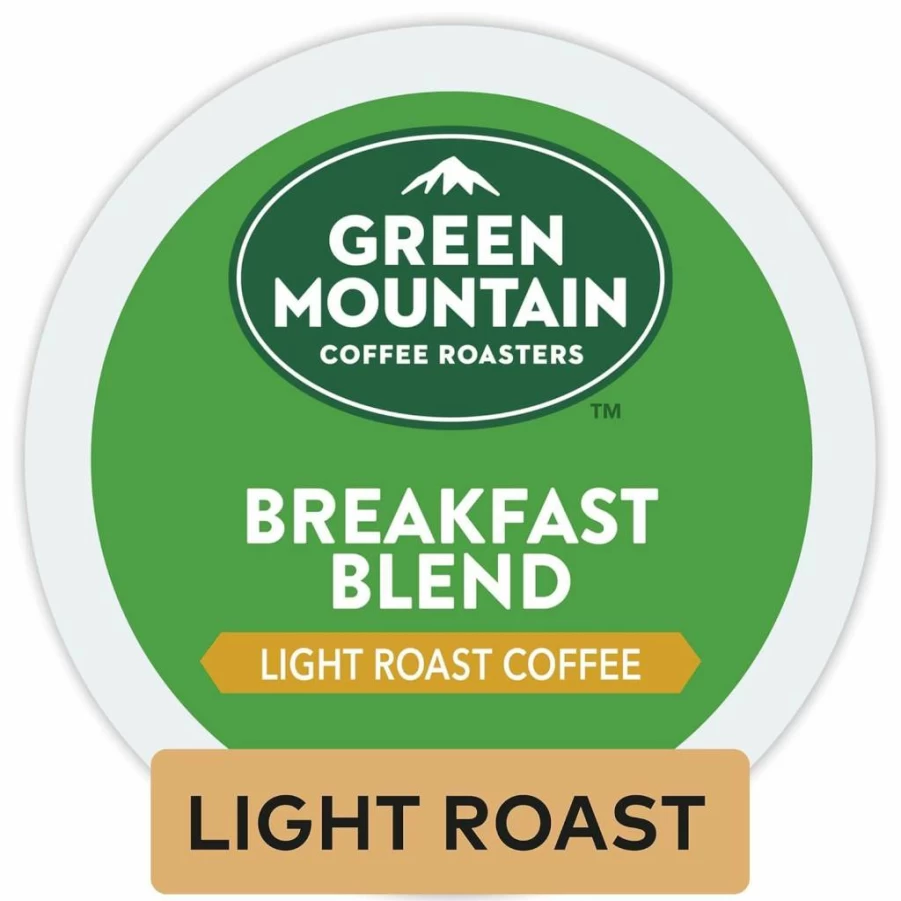 Green Mountain Coffee Roasters Breakfast Blend Light Roast K-Cup Pods, Single-Serve Coffee for Keurig Brewers, 12 Count