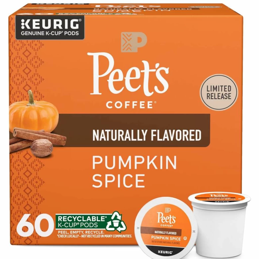 Peet's Coffee Caramel Brulee Light Roast K-Cup Pods - 22 Count Keurig Compatible Single-Serve Coffee Pods