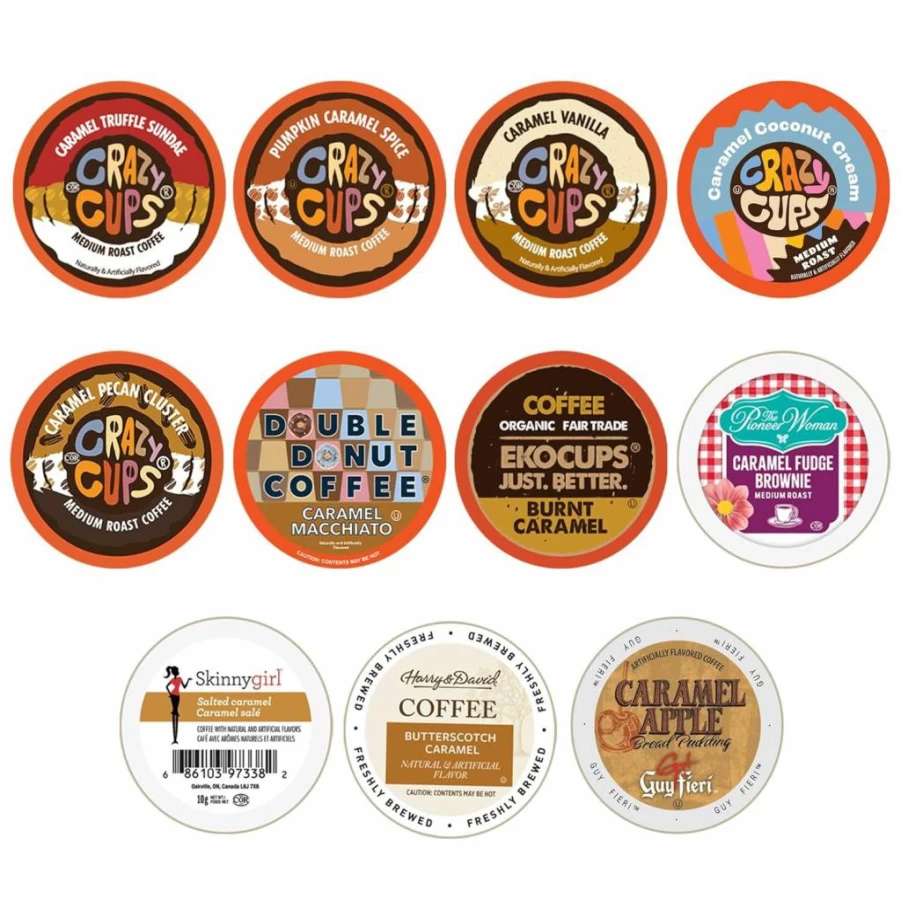 Perfect Samplers 50-Count Flavored Coffee Pods Variety Pack for Keurig - Vanilla, Chocolate & More K-Cup Pods for Single Serve Machines