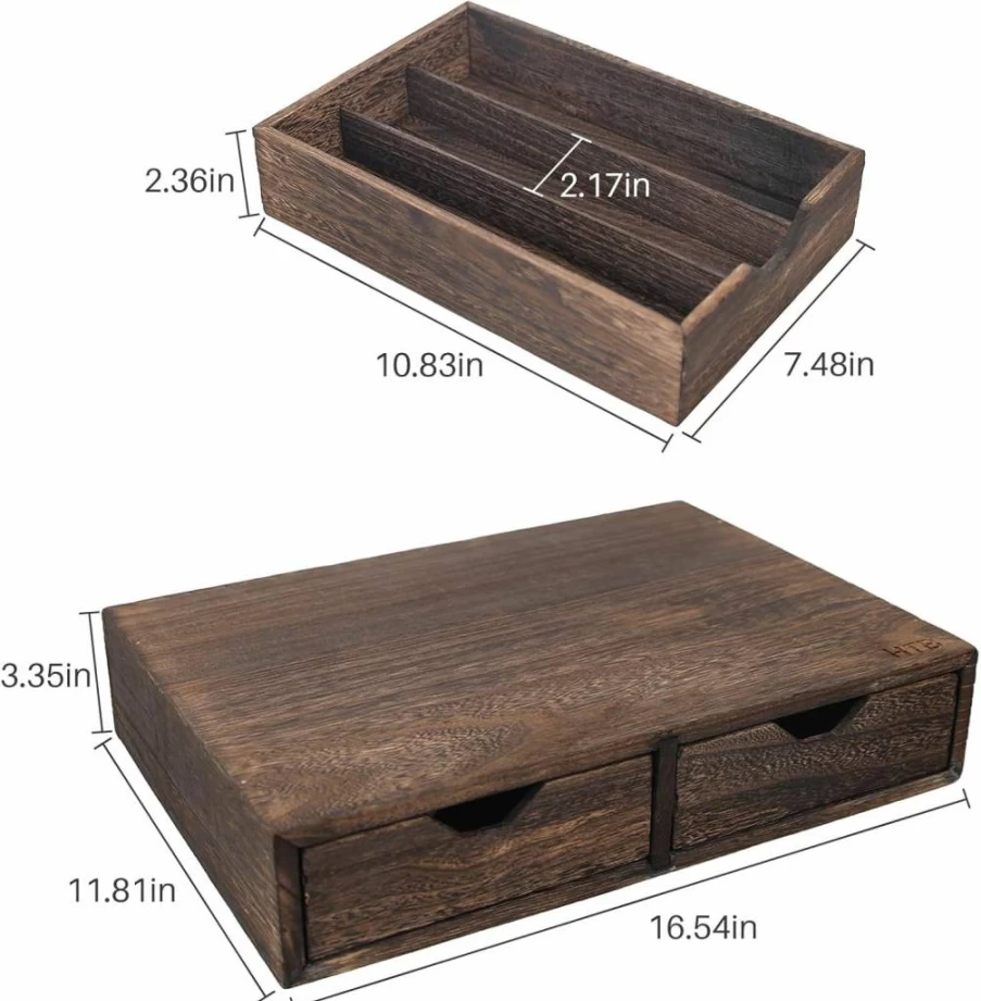 HTB K Cup Storage Drawer - 30 Cup Organizer for Keurig Pods, Compact Coffee Pod Holder, Durable K-Cup Dispenser for Countertop