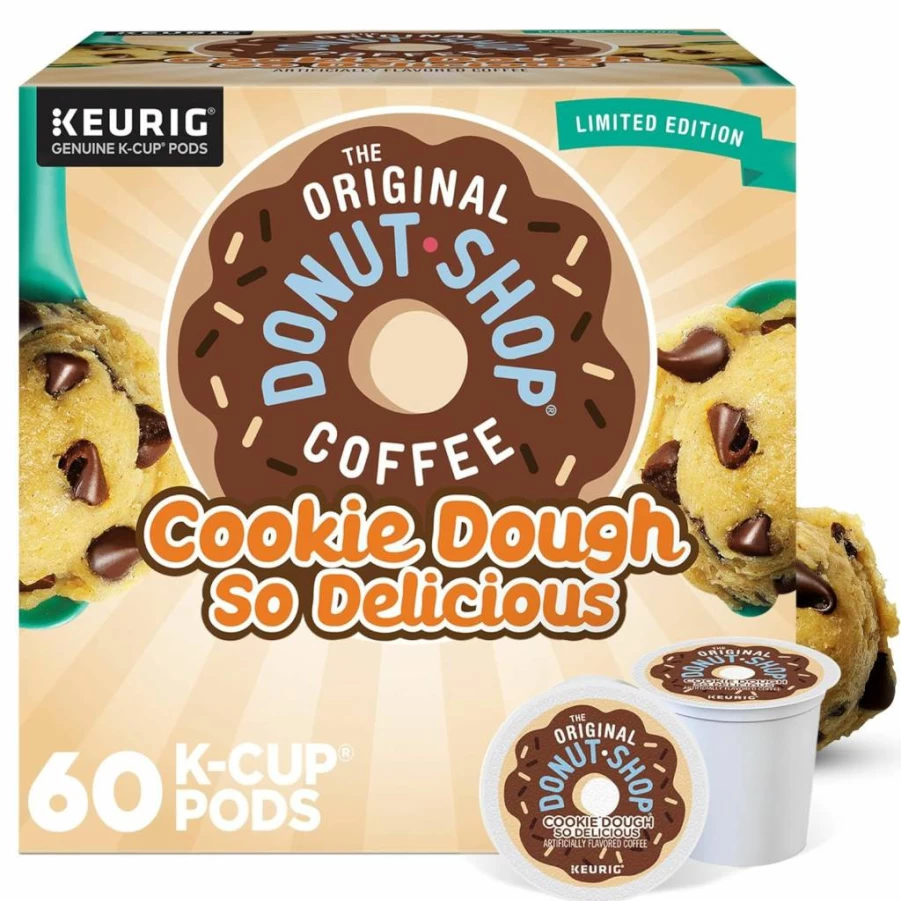 The Original Donut Shop Light Roast Peppermint Bark K-Cup Pods, Keurig Single-Serve Coffee, 96 Count
