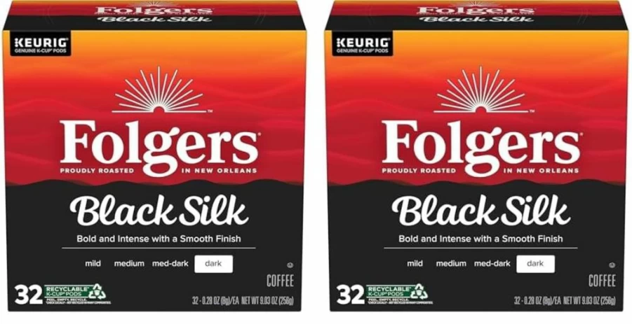 Folgers French Vanilla Flavored Coffee K-Cup Pods for Keurig Brewers, 12 Count