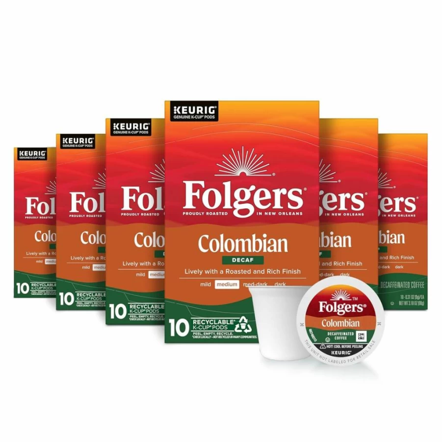 Folgers Black Silk Dark Roast Coffee Pods - 72 Count Keurig K-Cup Compatible, Rich & Bold Flavor