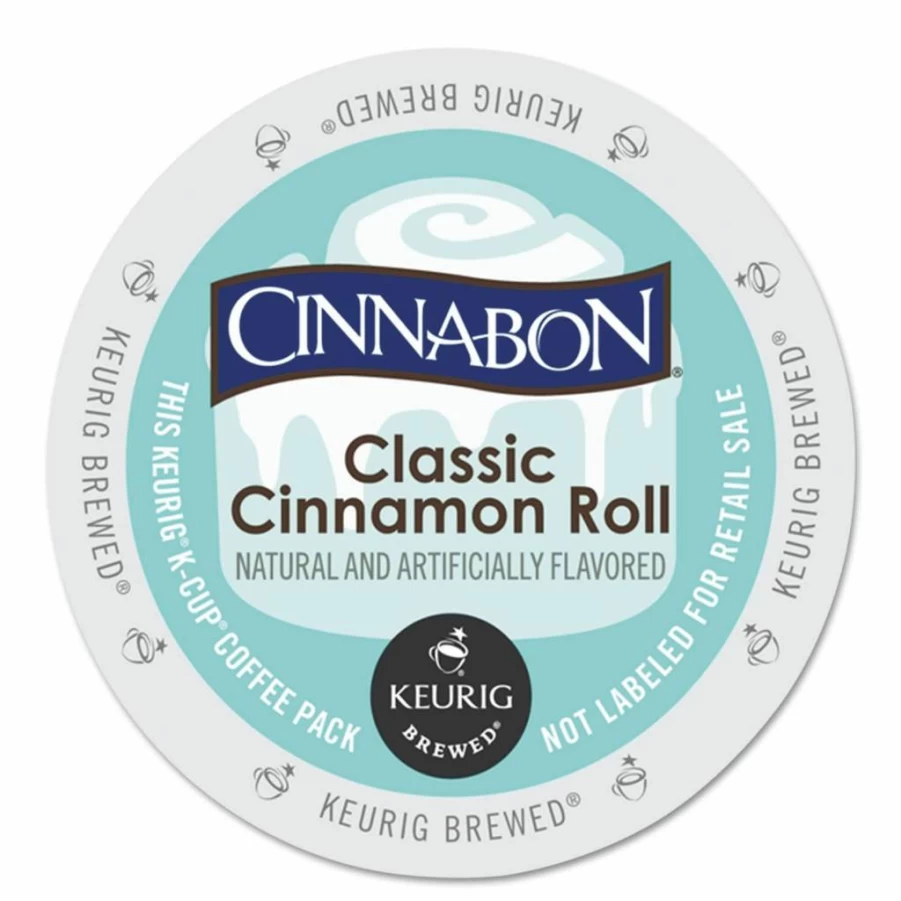 CINNABON Classic Cinnamon Roll Flavored Coffee Pods for Keurig K-Cup Brewers, 24 Single-Serve Pack