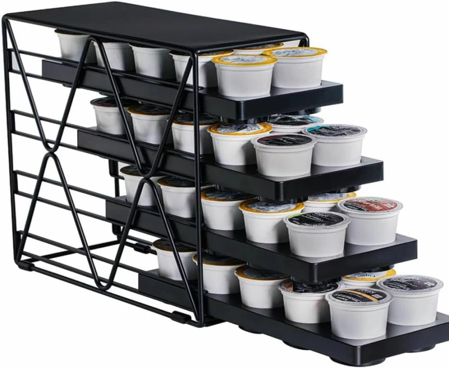 MEAERTON 3-Tier K-Cup Organizer – Space-Saving Countertop Coffee Pod Holder for Keurig (30 Pods) – Compact Kitchen Storage