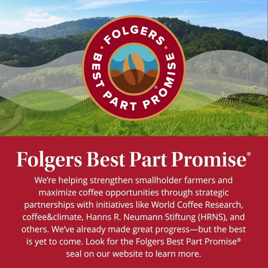 Folgers Classic Roast Medium Coffee K-Cup Pods, 128 Count, Keurig Compatible