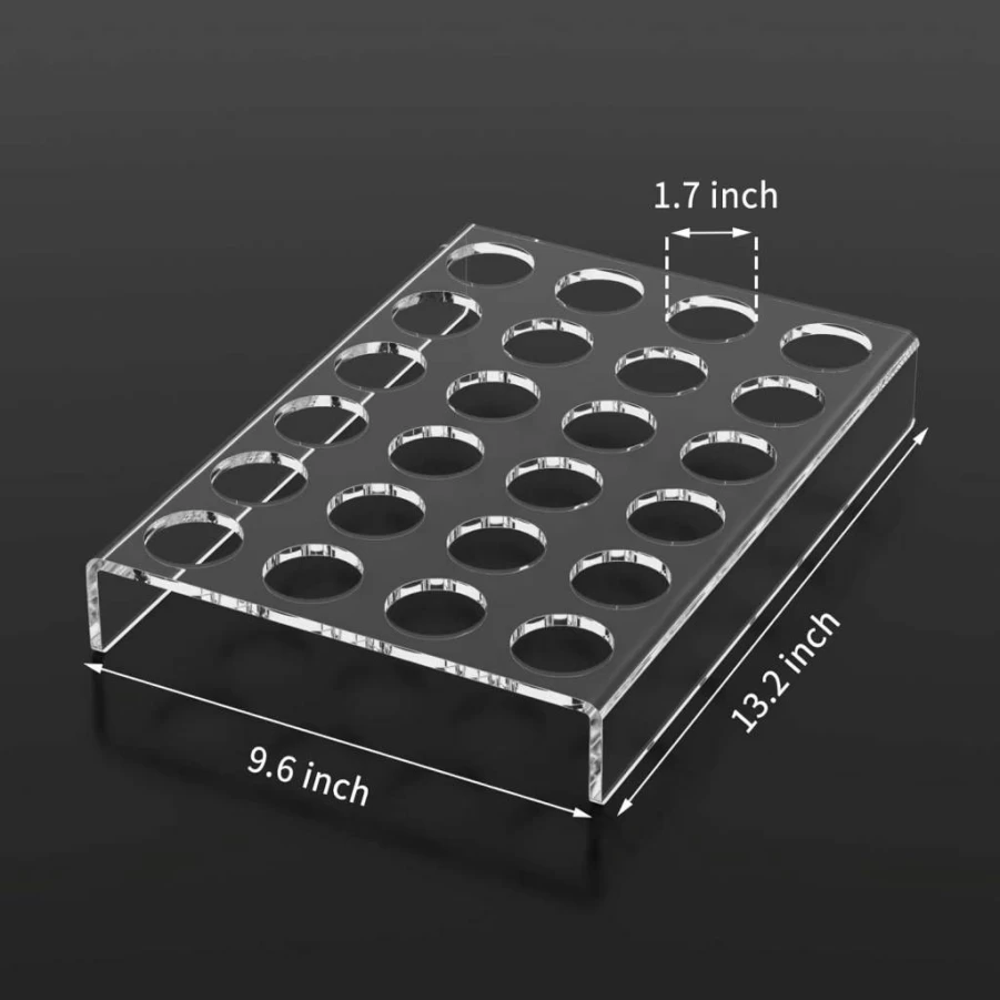 AITEE Clear Acrylic K-Cup Organizer Tray - Holds 24 Coffee Pods, Fits in Drawer or Countertop (9.6x13.2 Inches) for Kitchen & Office Storage