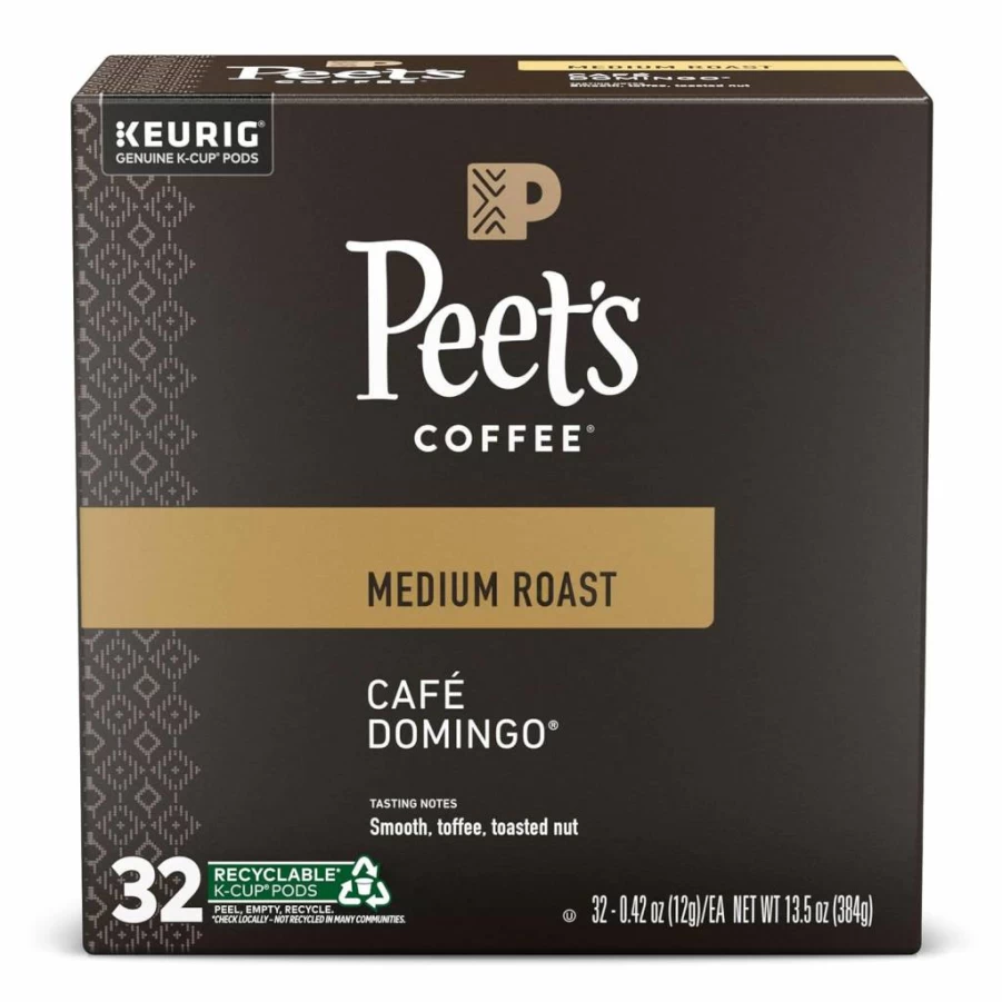 Peet's Coffee Big Bang Medium Roast K-Cup Pods - 32 Count Box, Compatible with Keurig Brewers