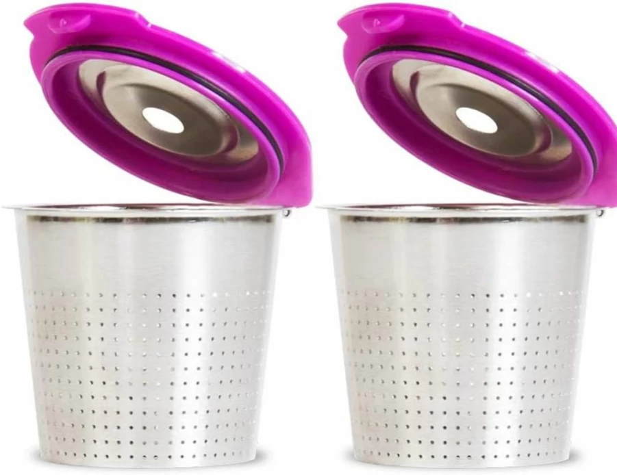 PERFECT POD Reusable Stainless Steel K Cup for Keurig - 2-Pack Refillable Coffee Filter Compatible with Keurig 1.0, 2.0, K-Duo & K-Mini