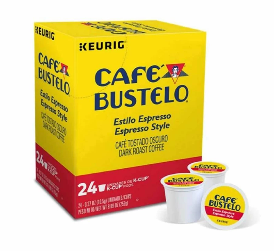 Cafe Bustelo Espresso K-Cup Pods 24 Count - Compatible with Keurig Single Serve Coffee Makers