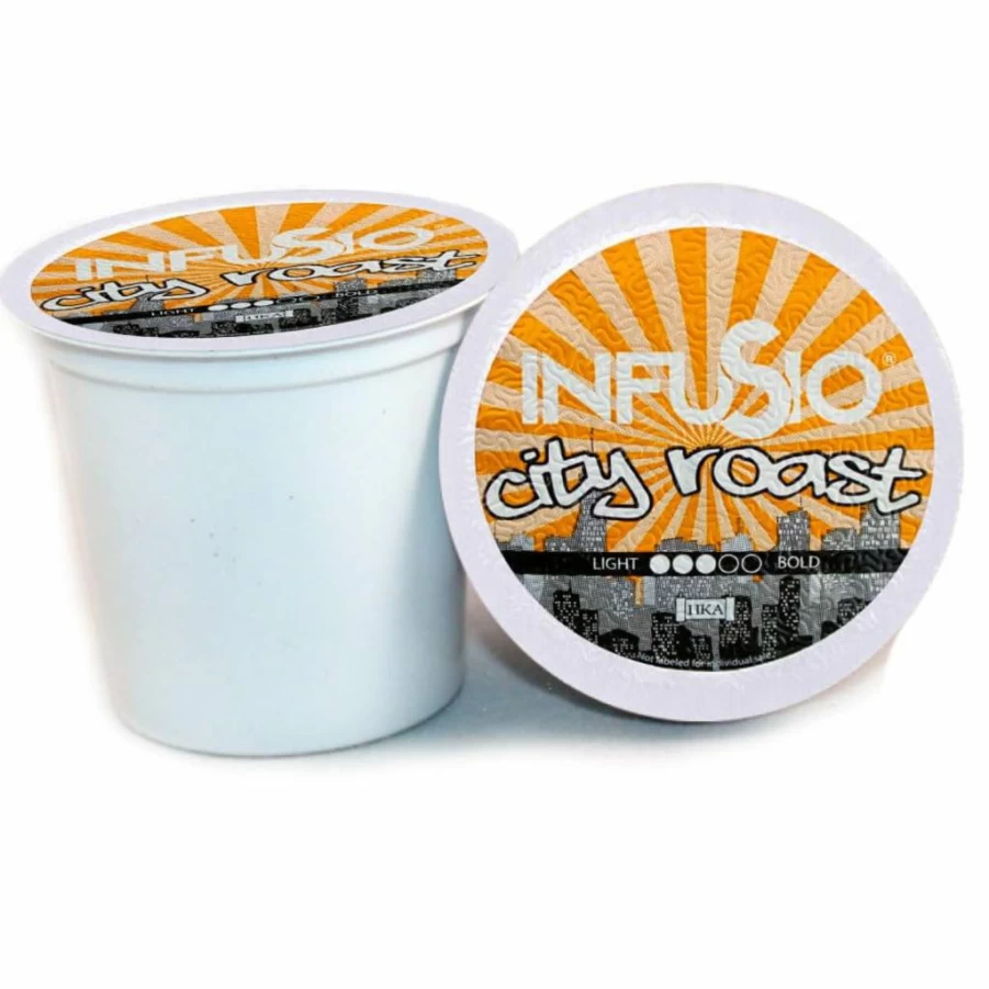 InfuSio Dark Roast Espresso Blend Coffee Pods - 96 Count Single Serve K-Cups Compatible with Keurig 2.0 Brewers