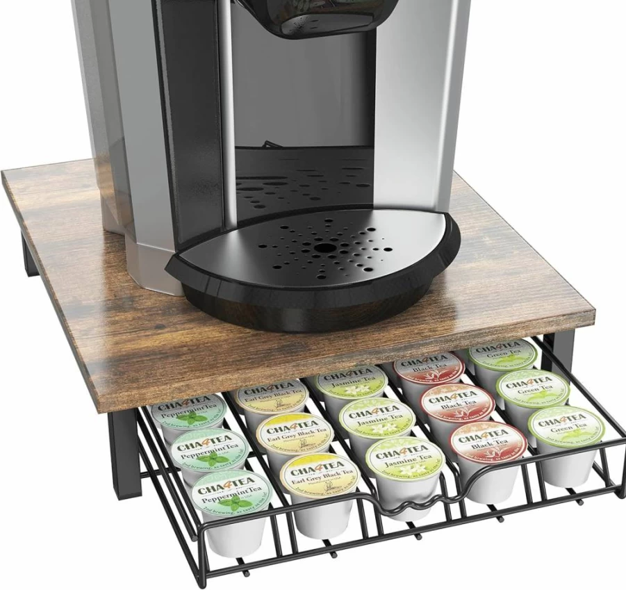 Deco Brothers 36-Count Black K-Cup Storage Drawer Organizer for Coffee Pods