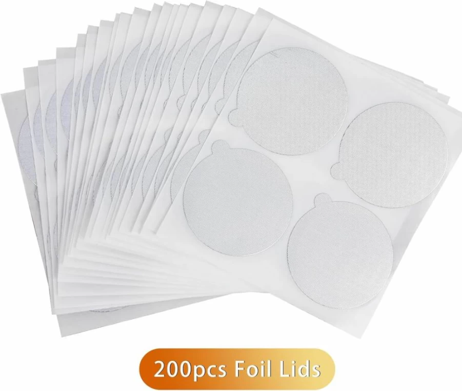 ZOCOVHI Reusable Stainless Steel Coffee Capsules for Nespresso OriginalLine - 6 Pack Refillable Espresso Pods with 200 Lids, Compatible with Nespresso Original Machines