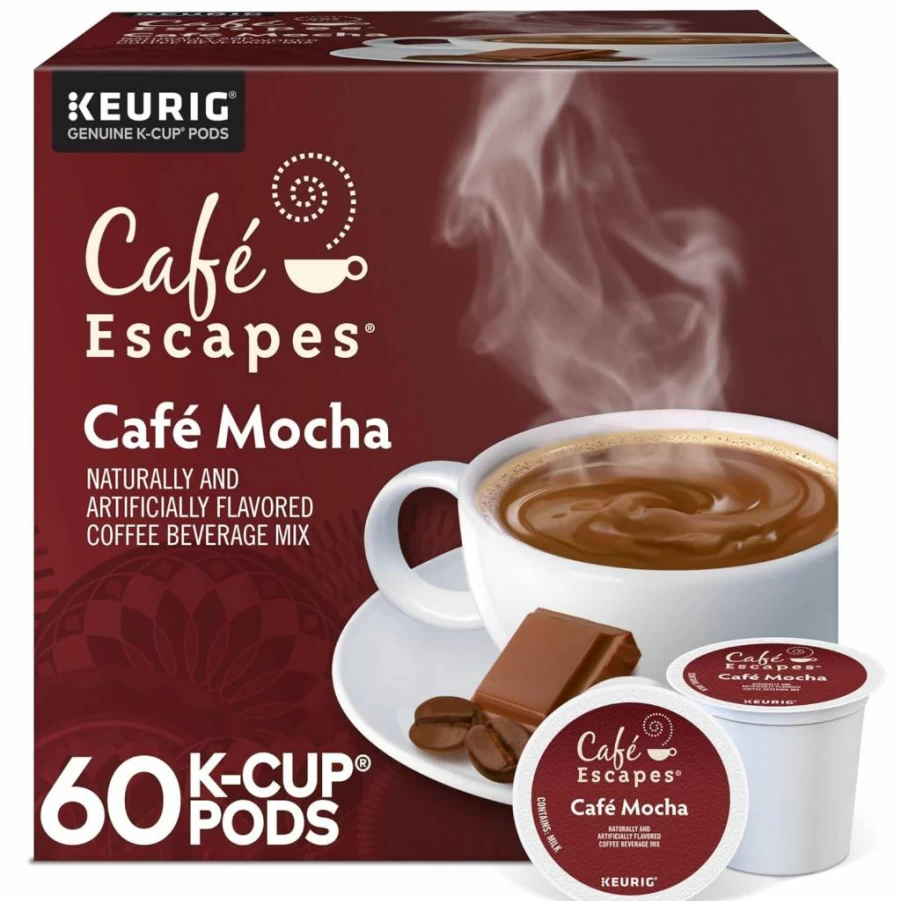 Cafe Escapes Chai Latte K-Cup Pods for Keurig - 96 Single-Serve Pods, Spiced Tea Latte Blend