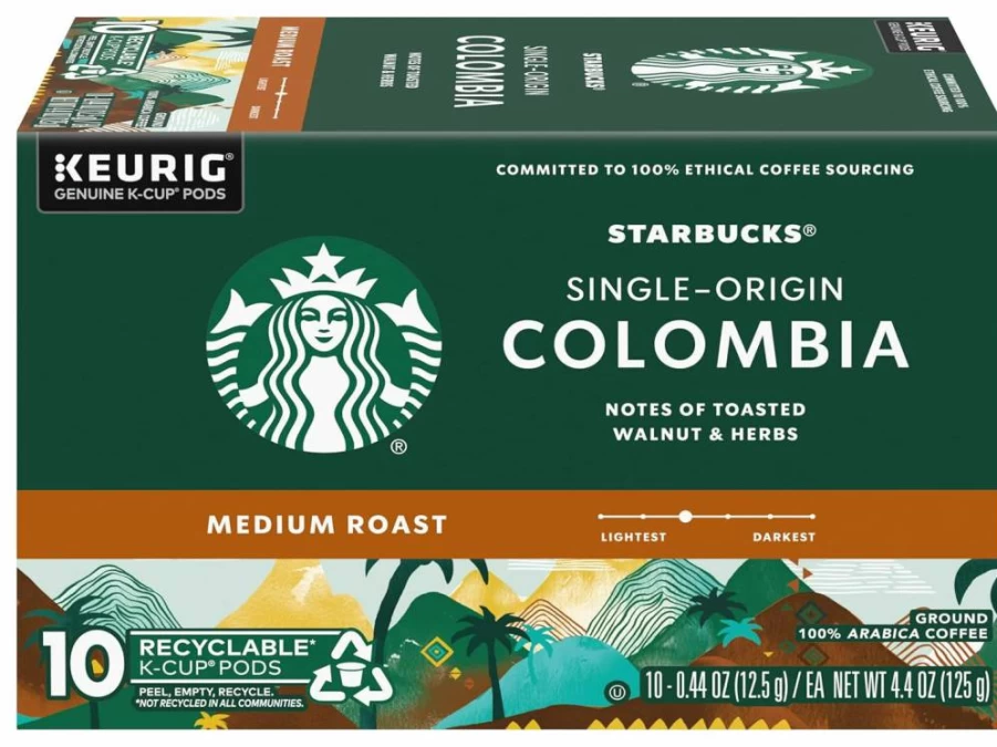 Starbucks Caramel Flavored K-Cup Coffee Pods, 100% Arabica, Naturally Flavored, 10 Count Box