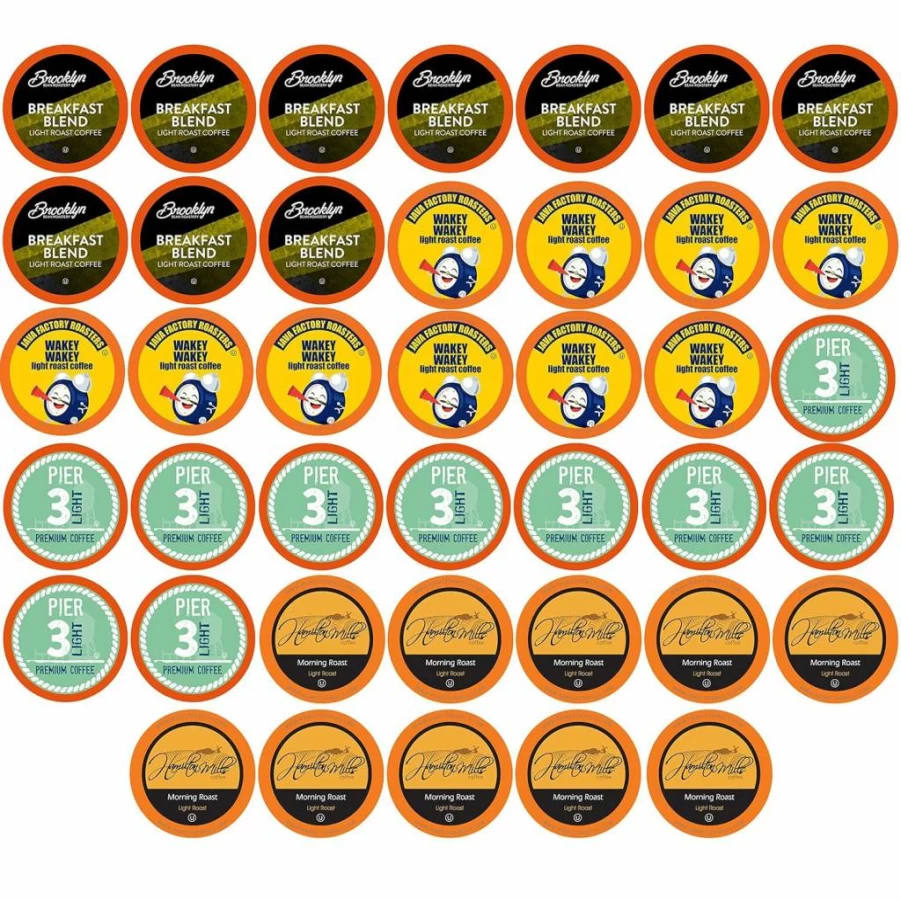 Two Rivers Coffee Assorted Variety Pack - 40 Flavored K-Cup Pods Compatible with Keurig Brewers