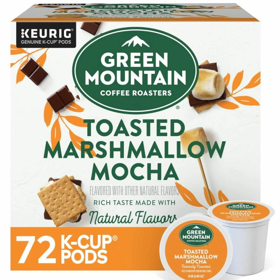 Green Mountain Coffee Roasters Toasted Marshmallow Mocha K-Cup Pods, 72 Count (6 Boxes of 12) Seasonal Flavored Coffee