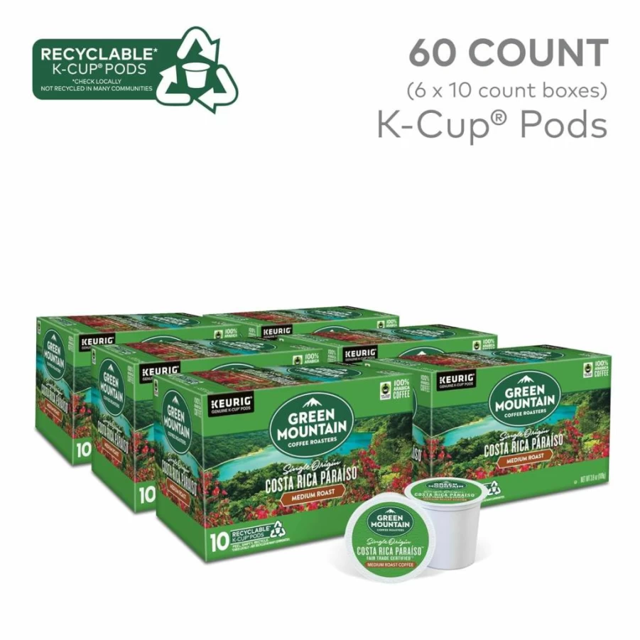 Green Mountain Coffee Roasters Vermont Country Blend Medium Roast K-Cup Pods, 96 Count Single-Serve Coffee for Keurig Brewers