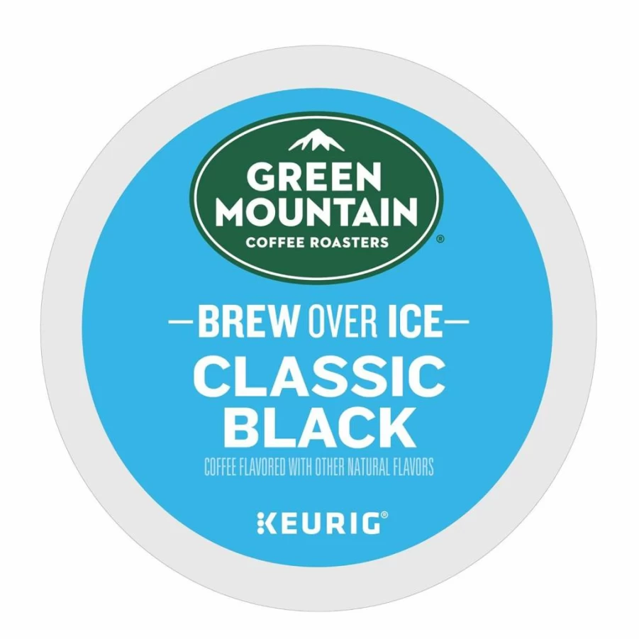 Green Mountain Coffee Roasters Medium Roast Iced Classic Black K-Cup Pods for Keurig, 12 Count Single Serve Iced Coffee