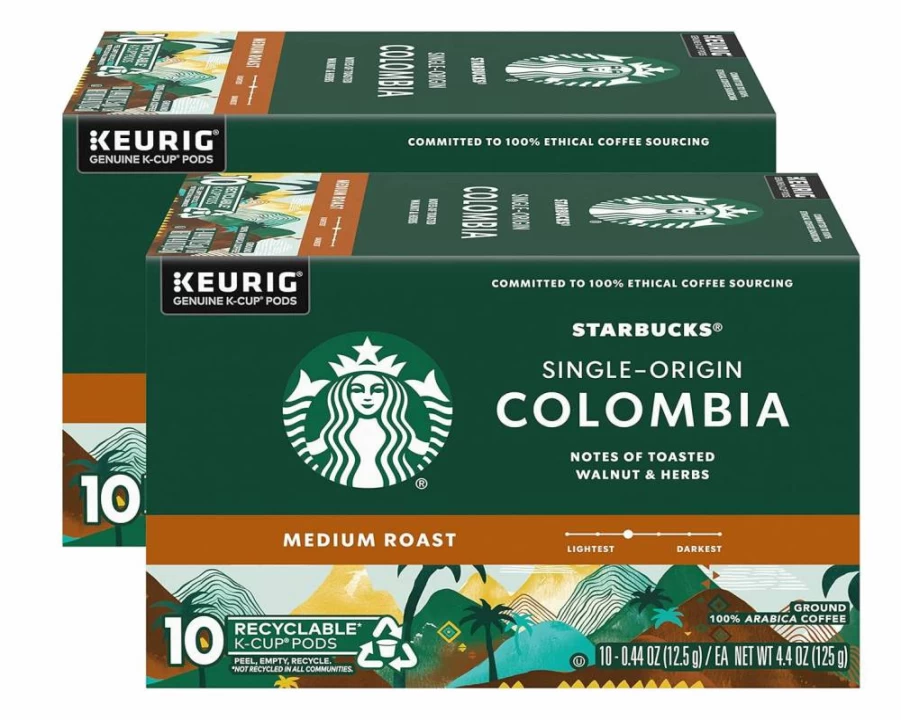 Starbucks Pike Place Medium Roast K-Cup Coffee Pods for Keurig - 100% Arabica, 10 Count