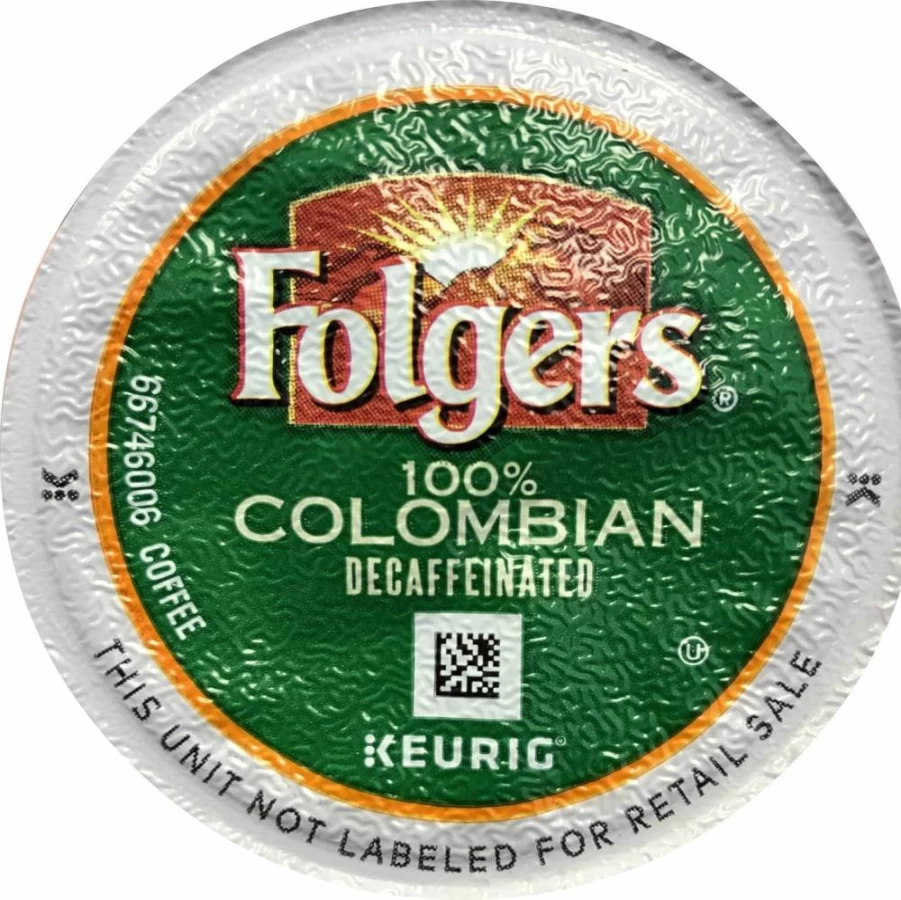 Folgers Decaf Colombian Coffee K-Cup Pods for Keurig - 100% Arabica, 48 Count
