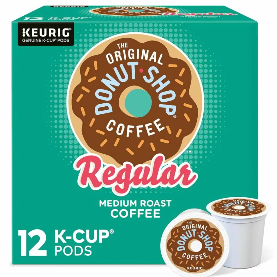The Original Donut Shop Medium Roast Coffee K-Cup Pods, 12 Count, Single-Serve for Keurig Brewers