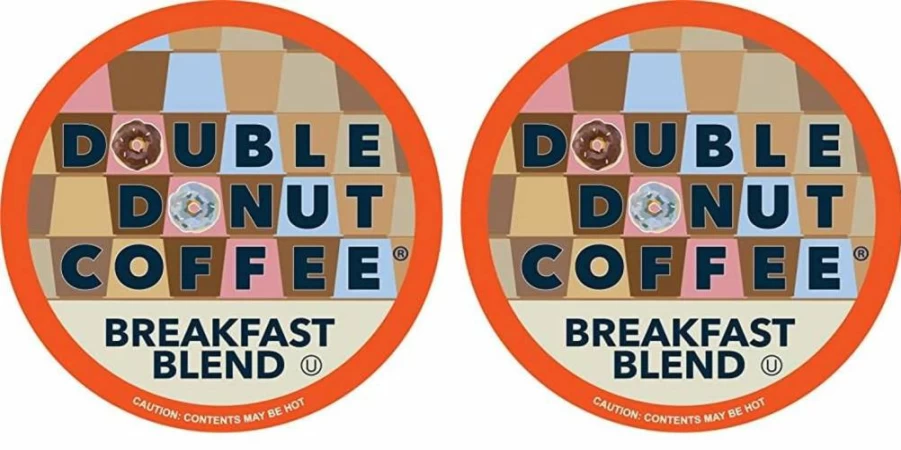 Double Donut Coffee Blueberry Flavored Medium Roast Single-Serve Pods, 24 Count K-Cup Compatible with Keurig Brewers