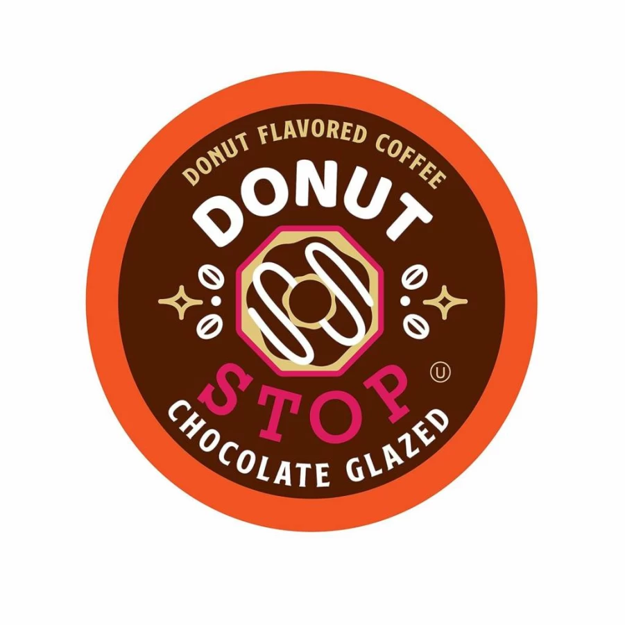 Donut Stop French Cruller Donut Flavored Coffee Pods - 40 Count, Compatible with Keurig 2.0 K-Cup Brewers