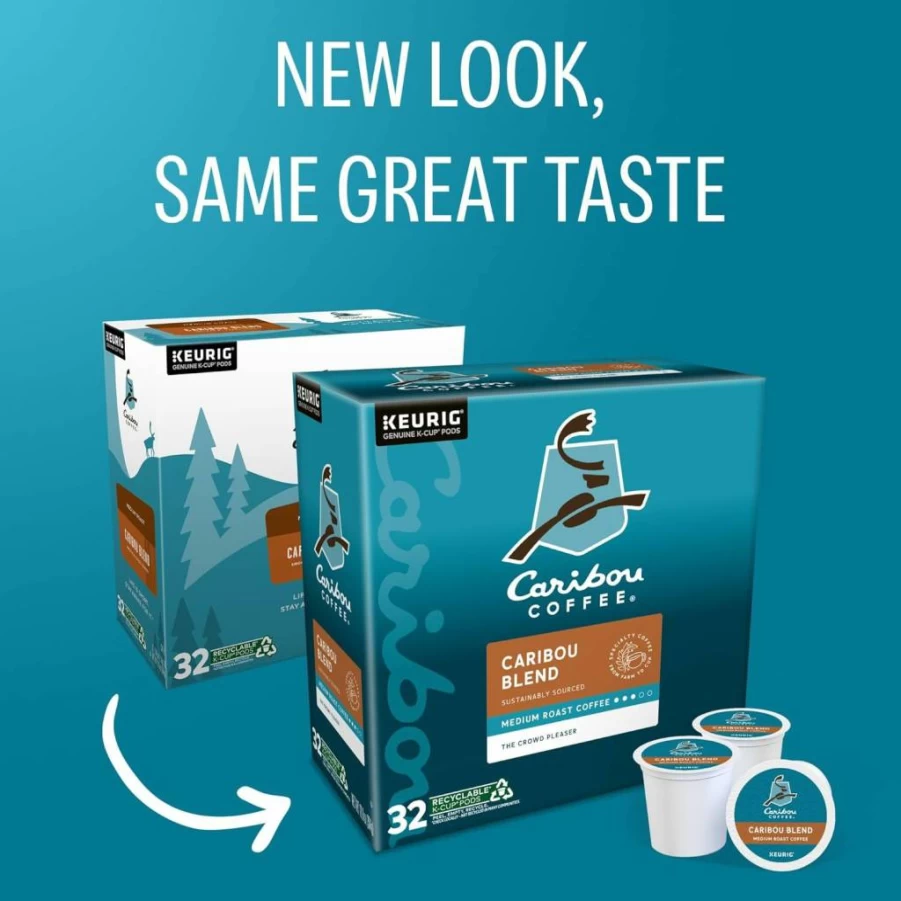 Caribou Coffee Daybreak Morning Blend Light Roast K-Cup Pods, 96 Count (4 Packs of 24) for Keurig Single-Serve Brewers