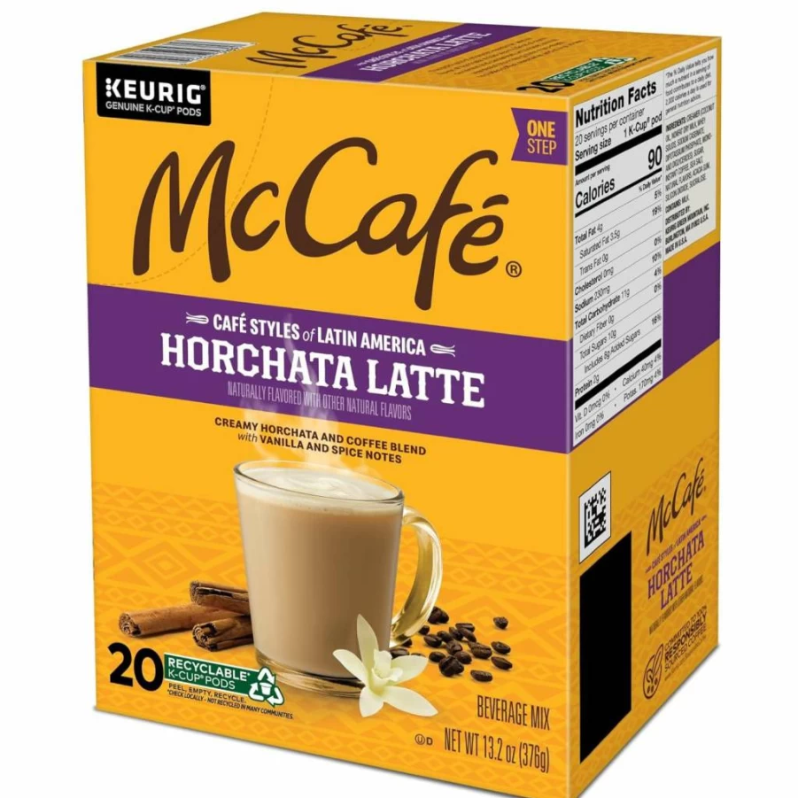 McCafe Latin America Horchata Latte K-Cup Pods, Single Serve Coffee for Keurig Brewers, 20 Count Pack