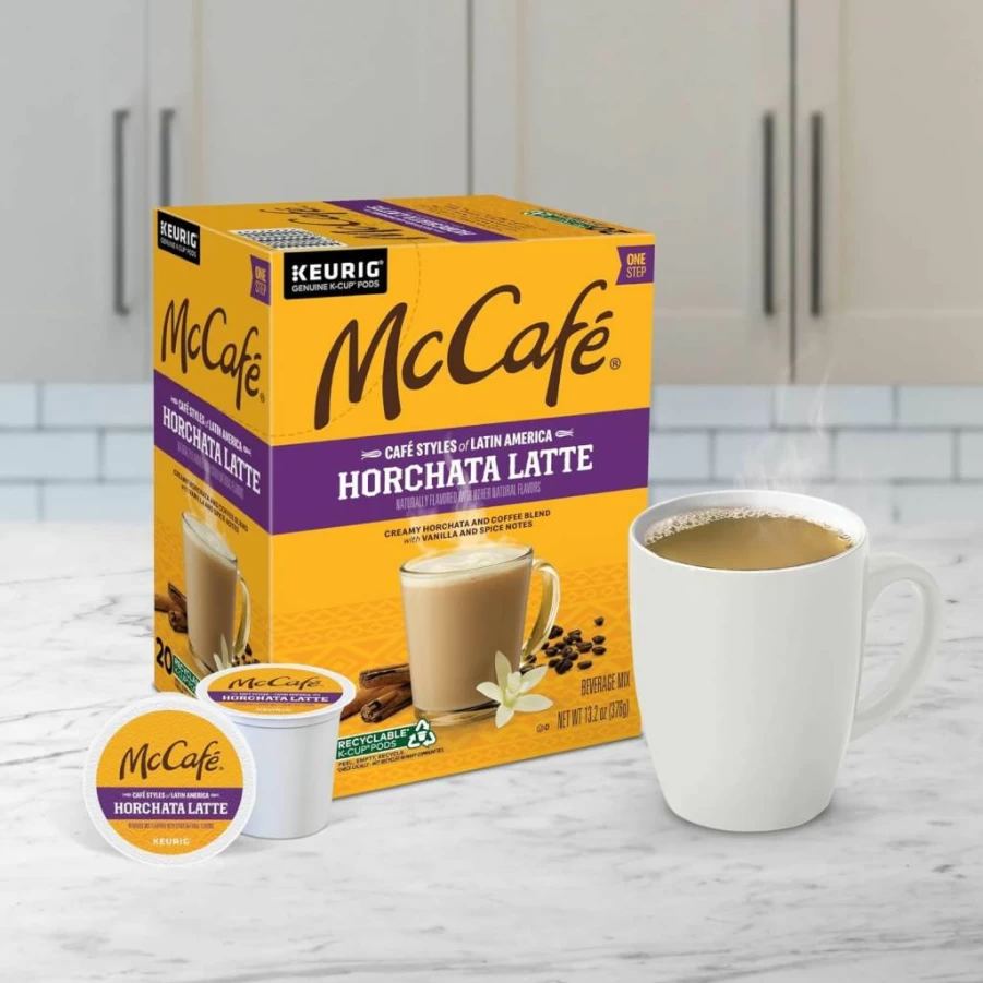 McCafe Latin America Horchata Latte K-Cup Pods, Single Serve Coffee for Keurig Brewers, 20 Count Pack