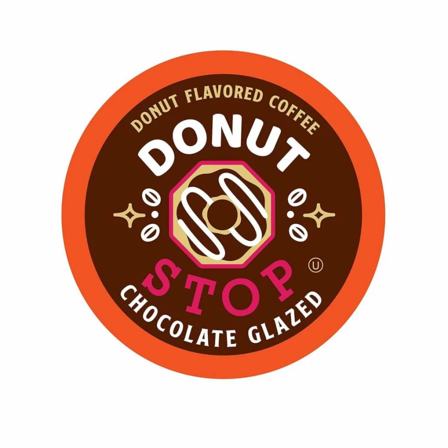 Donut Stop Donut Flavored Coffee Pods Variety Pack - 40 Count, Compatible with Keurig 2.0 K-Cup Brewers, Assorted Flavors