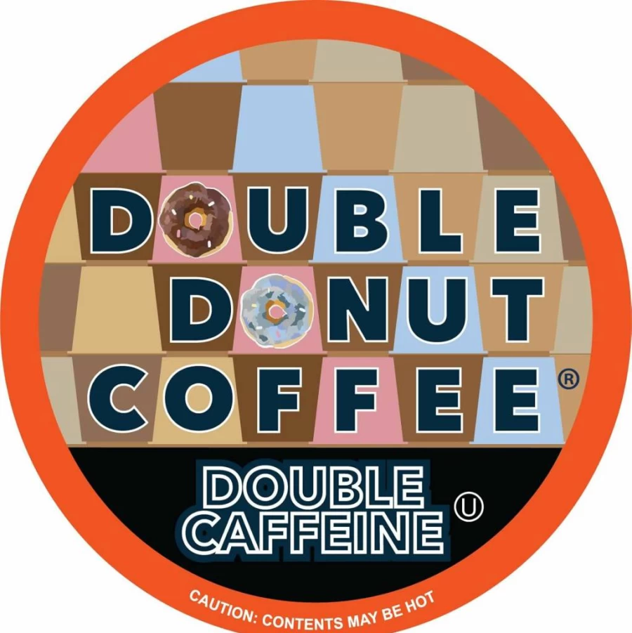 Double Donut Coffee Variety Pack: 40 K-Cup Pods for Keurig - Medium & Dark Roast Flavored Coffee, Single Serve Compatible with K Cup Brewers