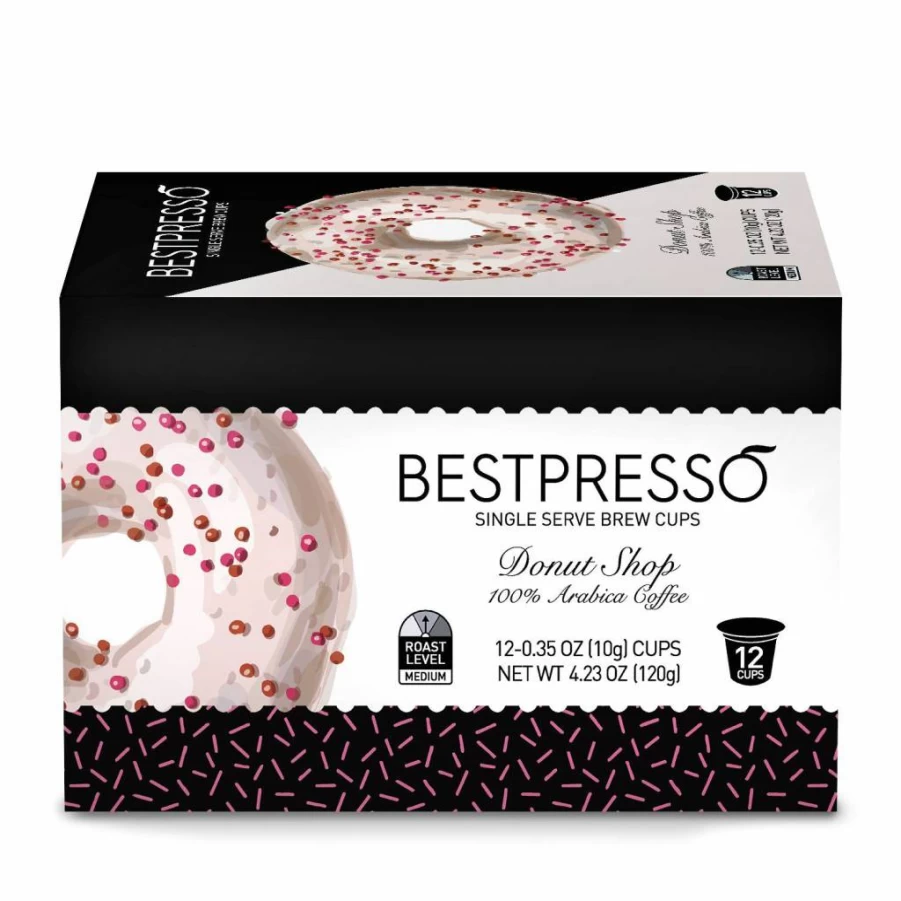 Bestpresso Variety Pack K-Cup Coffee Pods - 96 Count (8x12) Breakfast Blend, Colombian, Donut Shop & Italian Roast, Compatible with Keurig 2.0 Single Serve Brewers