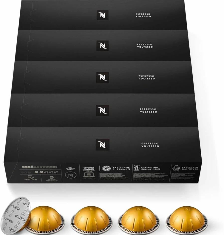 Nespresso Vertuo Coffee Pods Variety Pack - 30 Count, Medium & Dark Roast, 7.8 Oz Brew, Compatible with Vertuo Machines