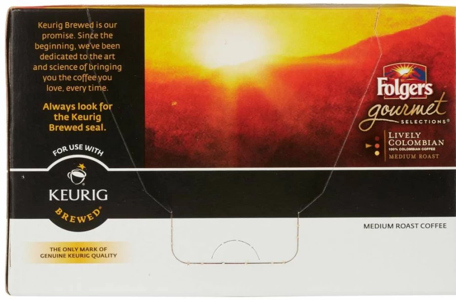 Folgers Caramel Drizzle Flavored Coffee K-Cup Pods - 96 Count (4 Pack) for Keurig Brewers