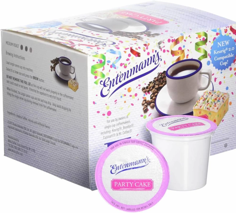 Entenmann's Chocolate Donut Flavored Medium Roast Coffee Pods for Keurig - 20 Count K-Cups, Single Serve Brewer Compatible