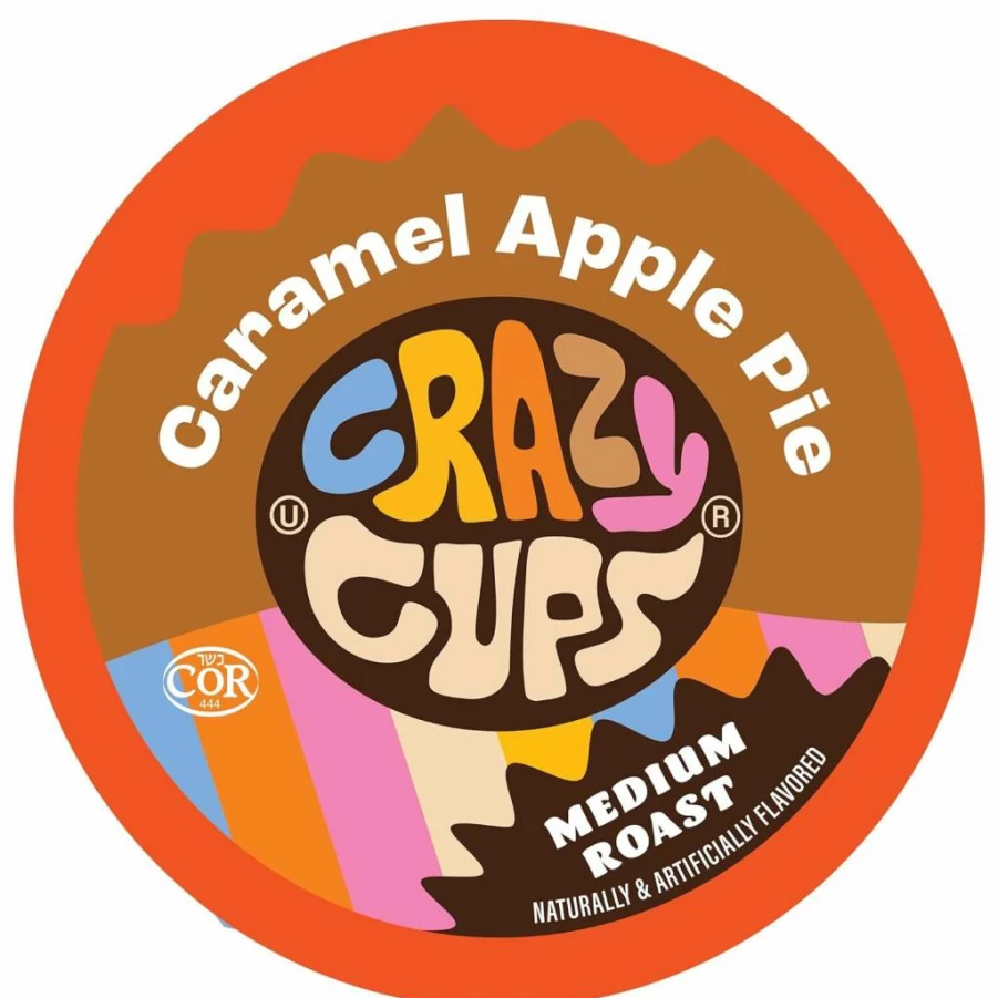 Crazy Cups Death By Chocolate Flavored Coffee Pods for Keurig K-Cup Machines - 22 Recyclable Single Serve Pods, Hot or Iced Coffee