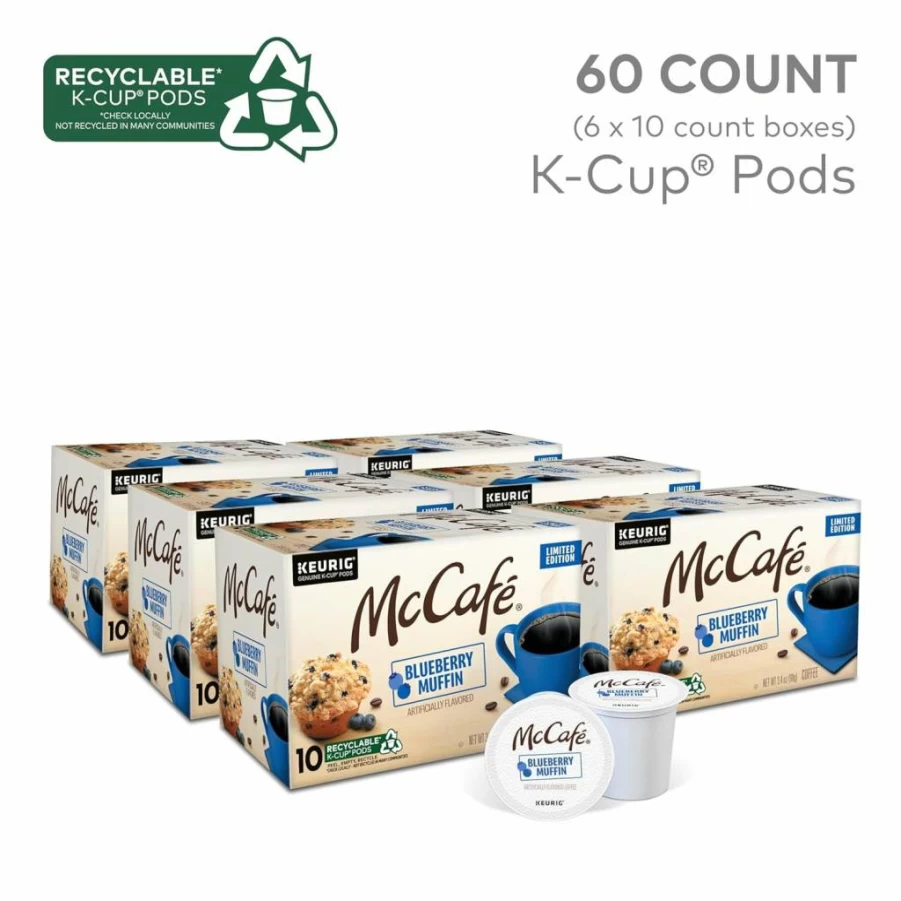 McCafe Colombian Medium Roast Coffee Pods - 96 Count K-Cup Pods for Keurig Brewers, Single Serve