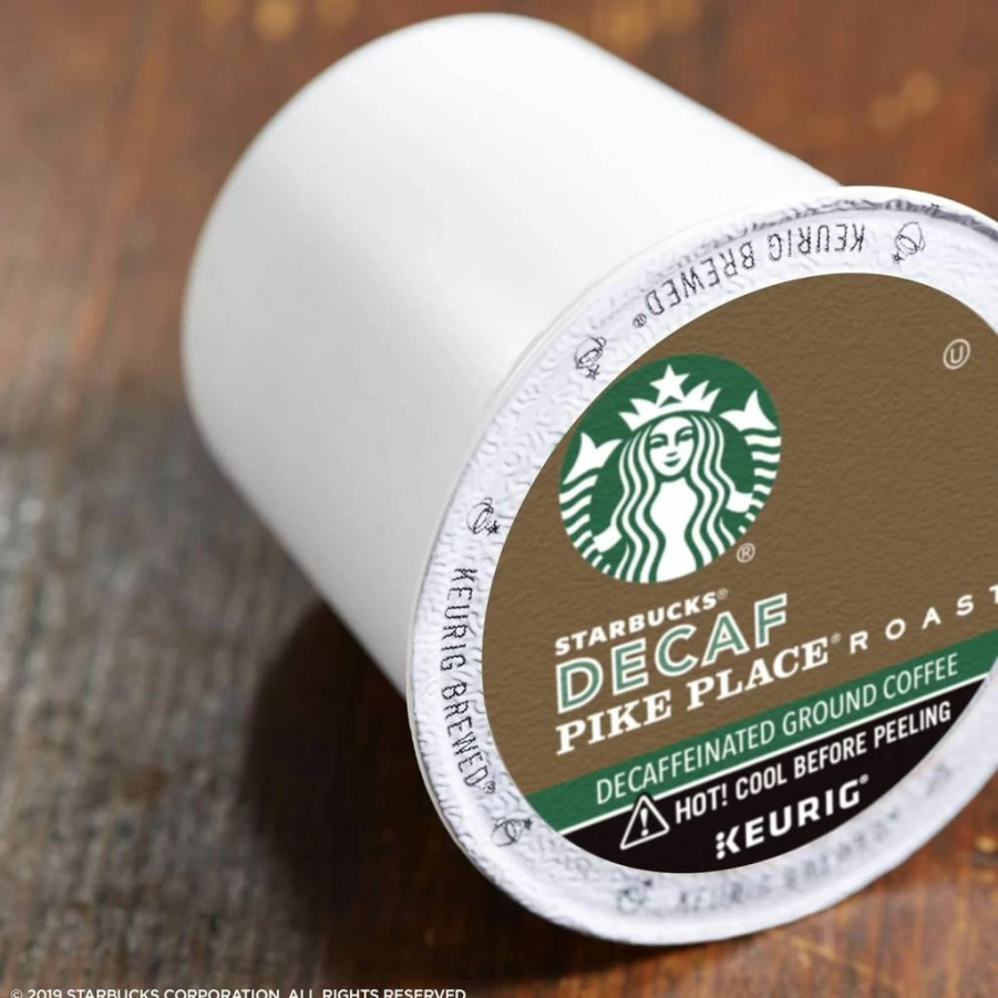 Starbucks Decaf House Blend K-Cup Coffee Pods for Keurig - 40 Count Box, Medium Roast, 100% Arabica