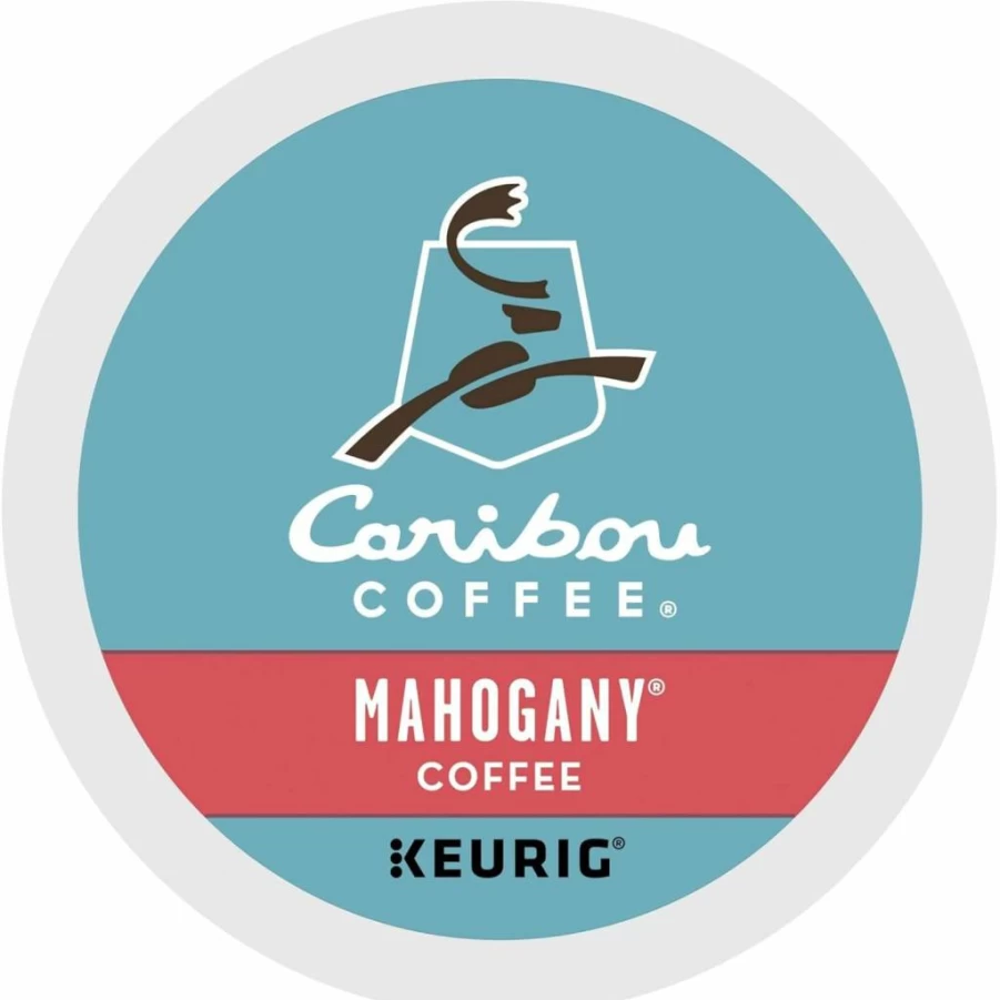 Caribou Coffee Mahogany Dark Roast K-Cup Pods for Keurig, 24 Count Single-Serve Coffee Pods