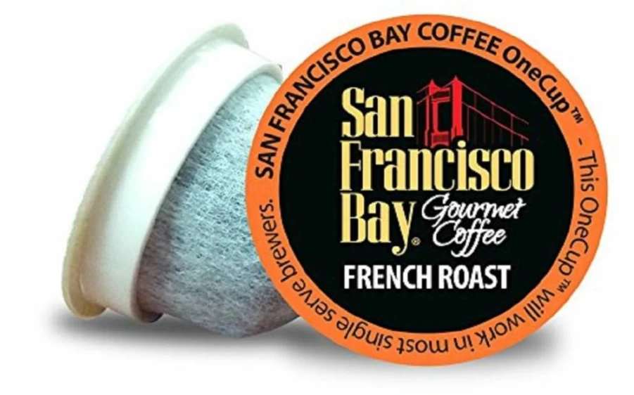 SAN FRANCISCO BAY 100% Compostable Coffee Pods - French Roast Dark Roast K-Cups (100 Count), Keurig 2.0 Compatible, Eco-Friendly Single-Serve Pods
