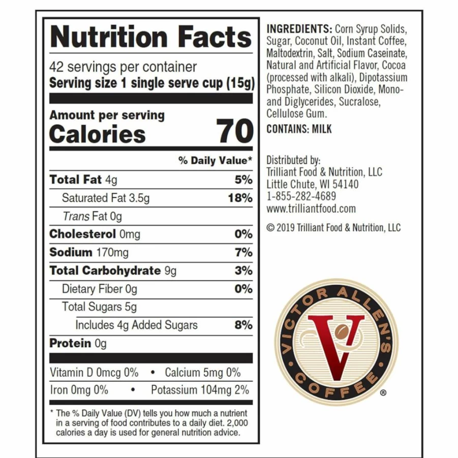 Victor Allen's Coffee Sweet & Salty Caramel K-Cup Pods, 12 Count, Compatible with Keurig Brewers