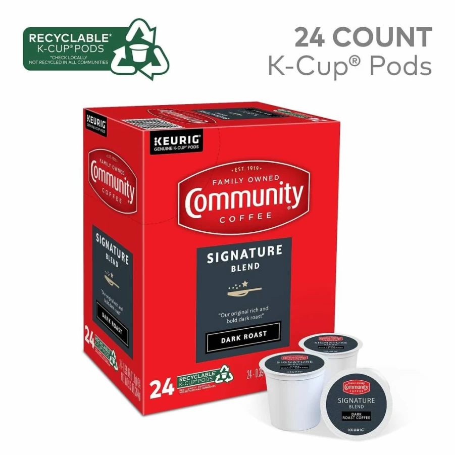 Community Coffee Breakfast Blend Medium Roast K-Cup Pods - 72 Count, Compatible With Keurig 2.0 Brewers, Single Pack