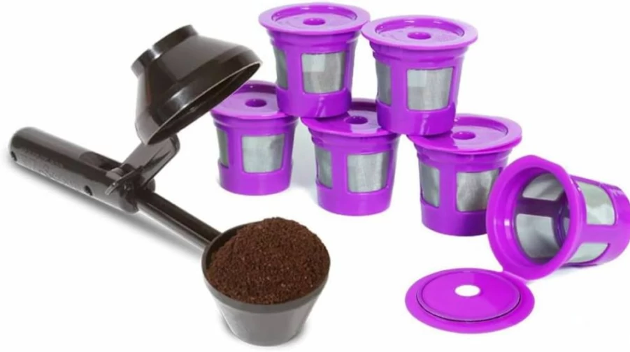 PERFECT POD Reusable K Cup Coffee Filters 4-Pack - Refillable Mesh Strainer Pods for Keurig & Single Serve Coffee Makers, Eco-Friendly & Durable